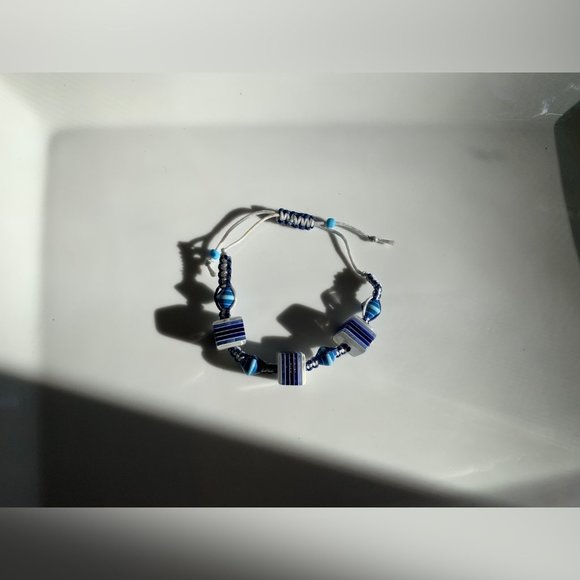 Swarovski Beaded Crochet Handmade Bracelet - Picture 4 of 6